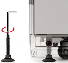 ruedas moviles niveladores